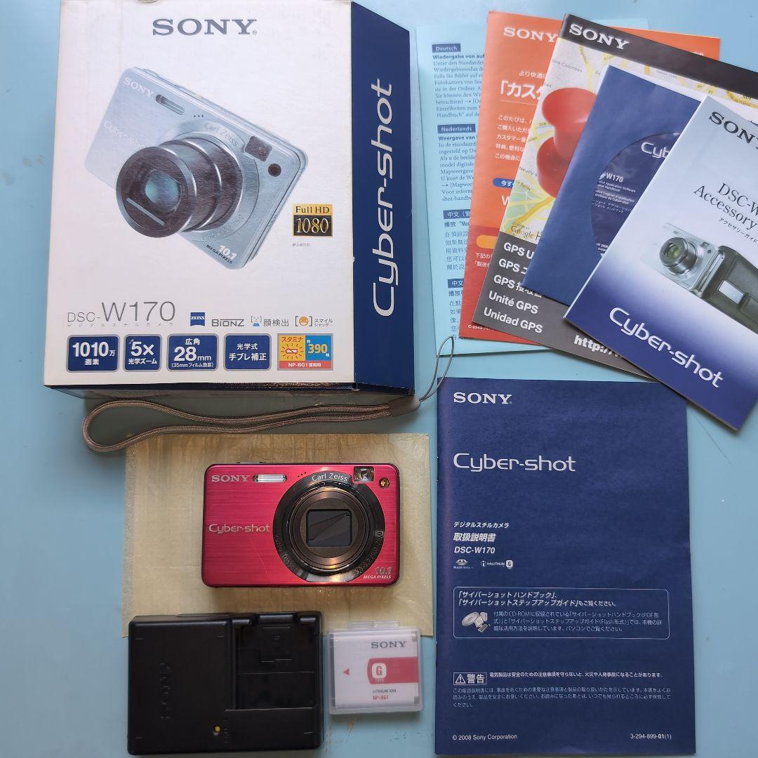 【極美品、フルセット】SONY Cyber-shot W170 デジタルカメラ