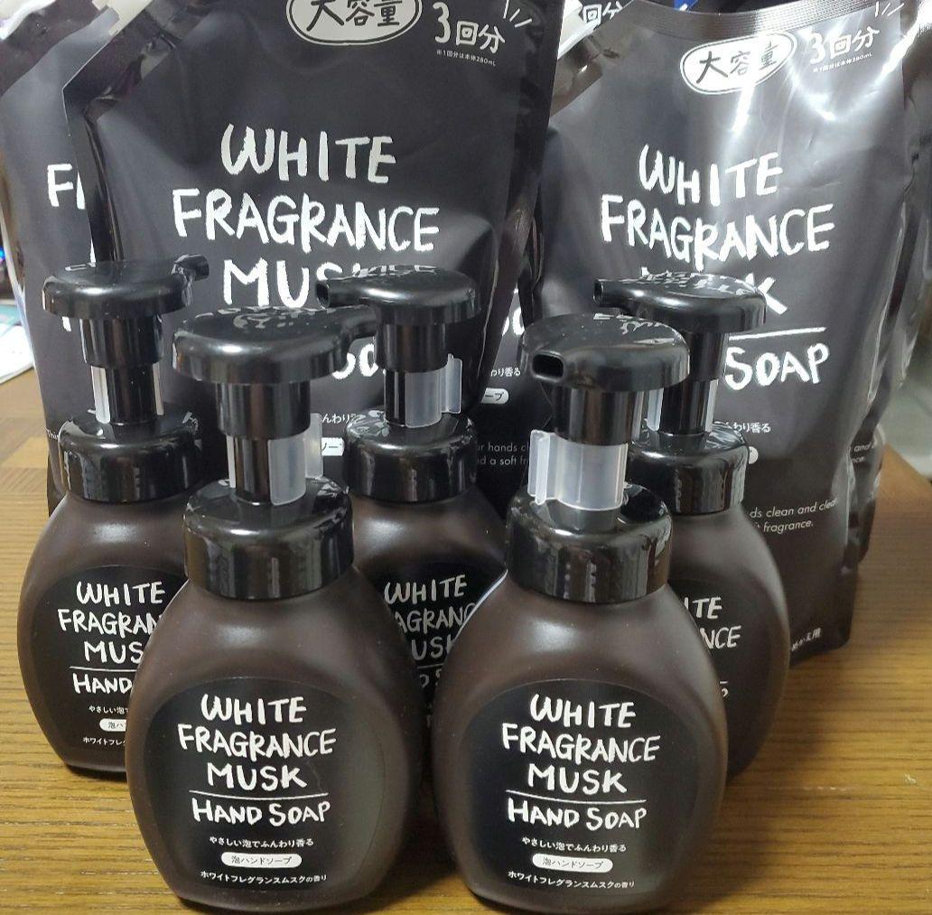 ホワイトフレグランスムスク ハンドソープ 詰め替えセット（５セット）