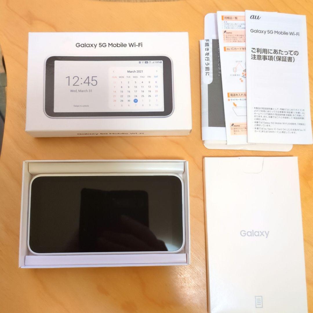 【美品】Galaxy 5G Mobile Wi-Fi SCR01 ホワイト